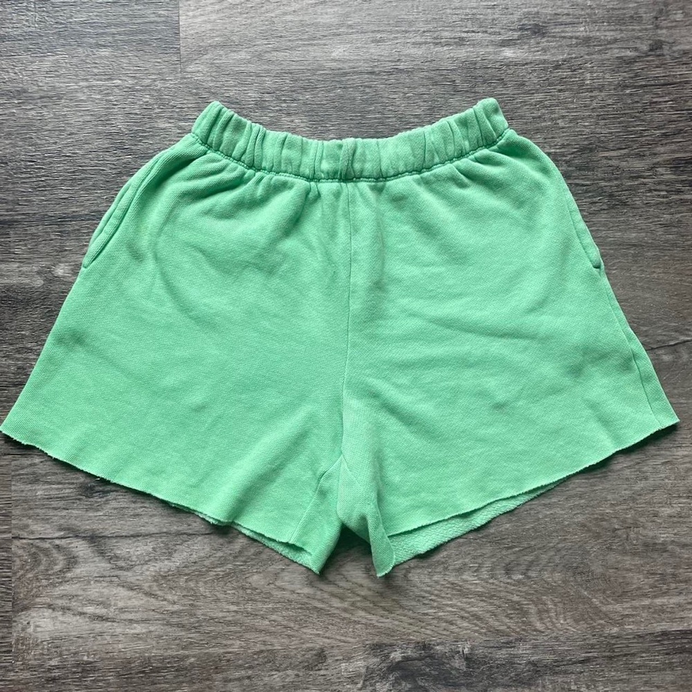 green aerie comfy shorts